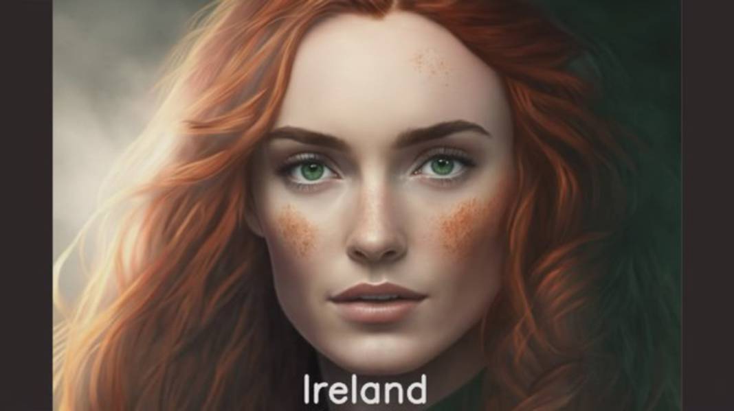 Yapay zekaya "Ülkeler güzel kadınlar olsaydı nasıl görünürlerdi?" diye sordular; işte sonuç! 62